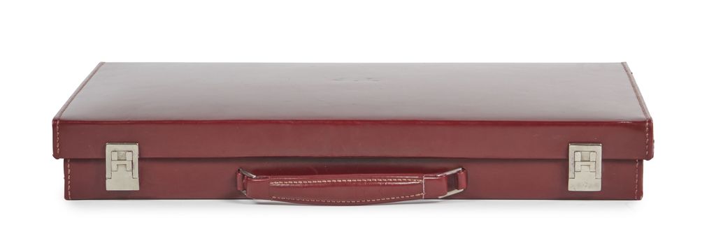 Coffret De Toilette De Voyage Bordeaux - Nécessaire Vintage En Très Bon état